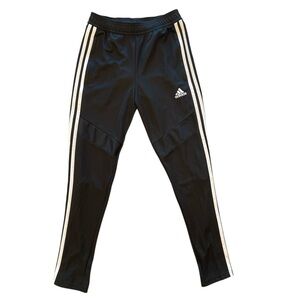 Adidas Kids Black Sweatpants with White Accents